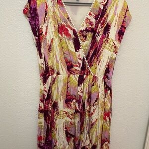 Antonio Melani Elegant Multicolor Abstract Dress